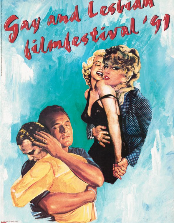 Affiche van het Gay and Lesbian filmfestival 1991