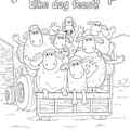 kleurplaat Shaun het Schaap - Elke dag feest