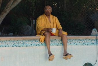 still from Swamp Dogg Gets His Pool Painted (Isaac Gale & Ryan Olson, US 2024)