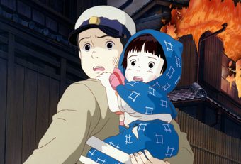 still from Grave of the Fireflies (Isao Takahata, JP 1988)