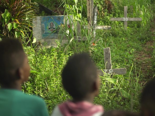 still from Our Song to War (Juanita Onzaga, CO/BE 2018)