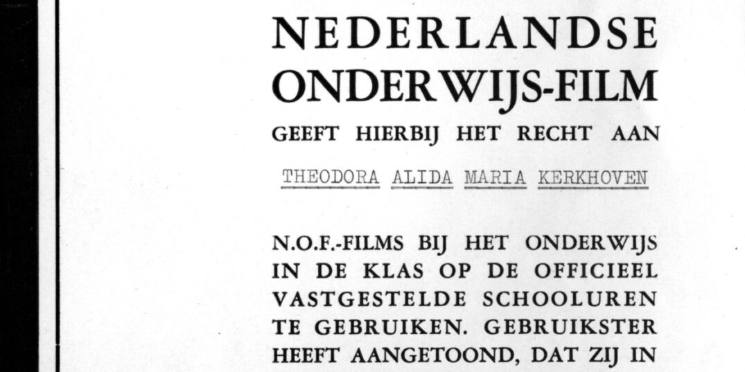 Use permit granted by the NOF to show films in the classroom.