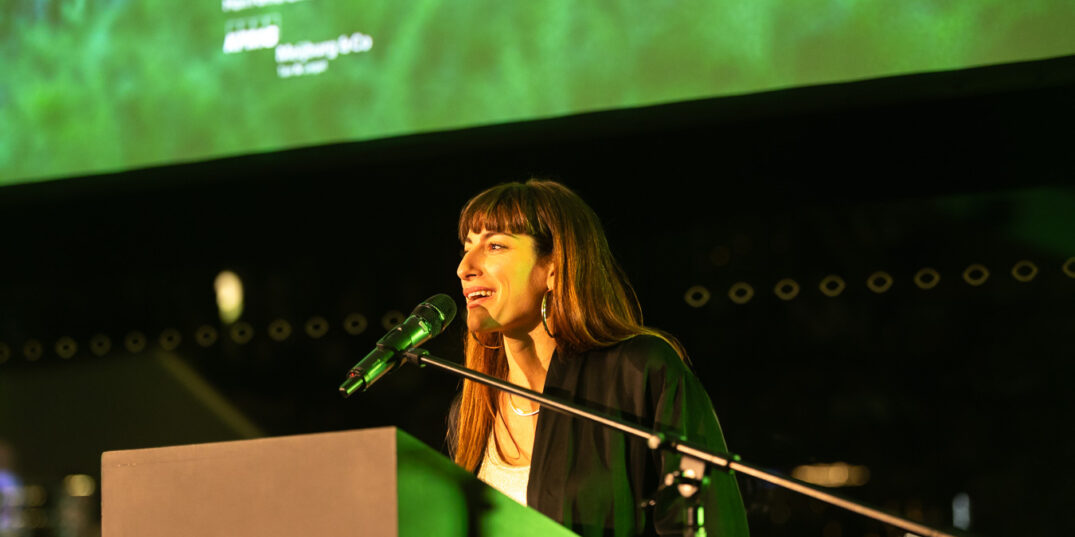 Janis Rafa opening Eye Filmmuseum (© Maarten Nauw)