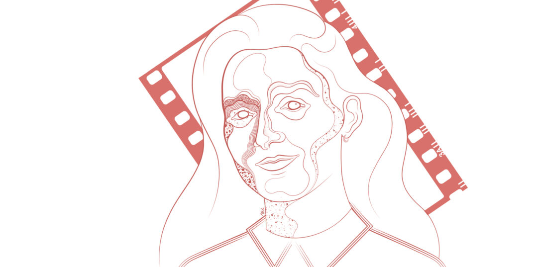 Lijntekening van Victoria Warmerdam