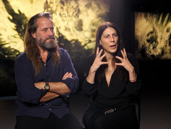 Véréna Paravel & Lucien Castaing-Taylor in Eye Filmmuseum (© Max Baggerman)