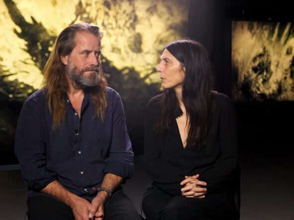 Véréna Paravel & Lucien Castaing-Taylor in Eye Filmmuseum (© Max Baggerman)